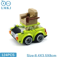 moc speed chumps bean mini green car roof with sofa model building blocks mr beansed tv collection diy vehicle bricks kids toys