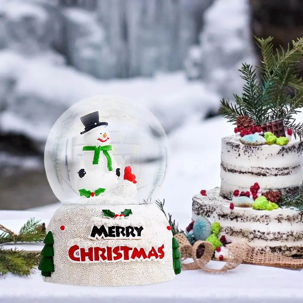 Дед Мороз Рождественский Снежный шар музыкальная шкатулка украшение для дома