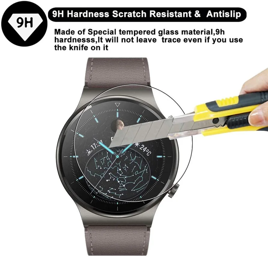 Закаленное стекло для смарт-часов Huawei Watch 3 GT 2 Pro GT2 водонепроницаемое с защитой от