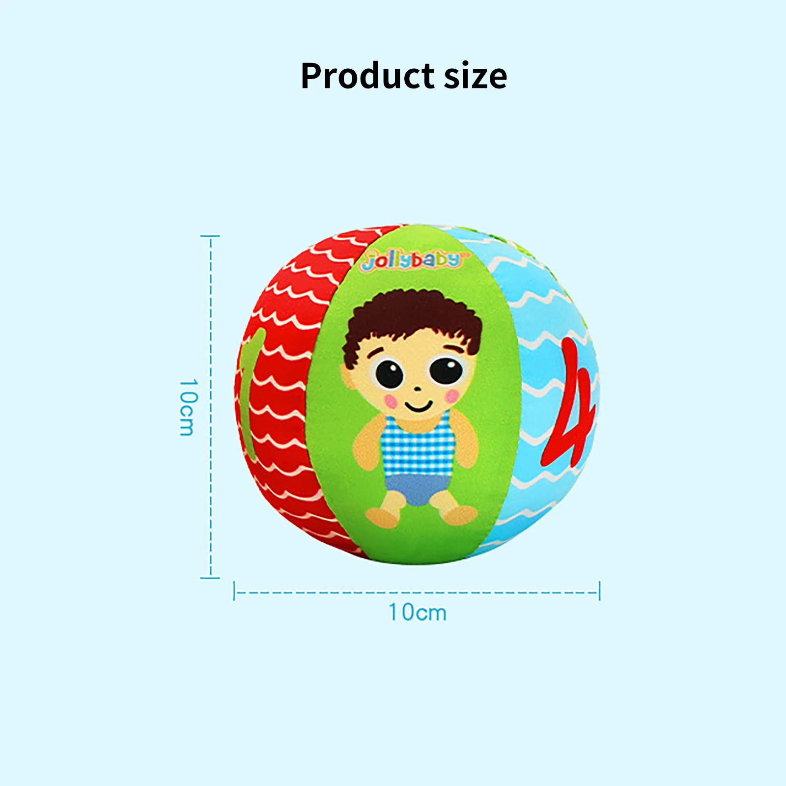 

Colorful Cloth Ring Ball Baby Toys Educational Hand Grasp Ball Music Sense Balls Funny Gadgets Toys For Children Kids Gift