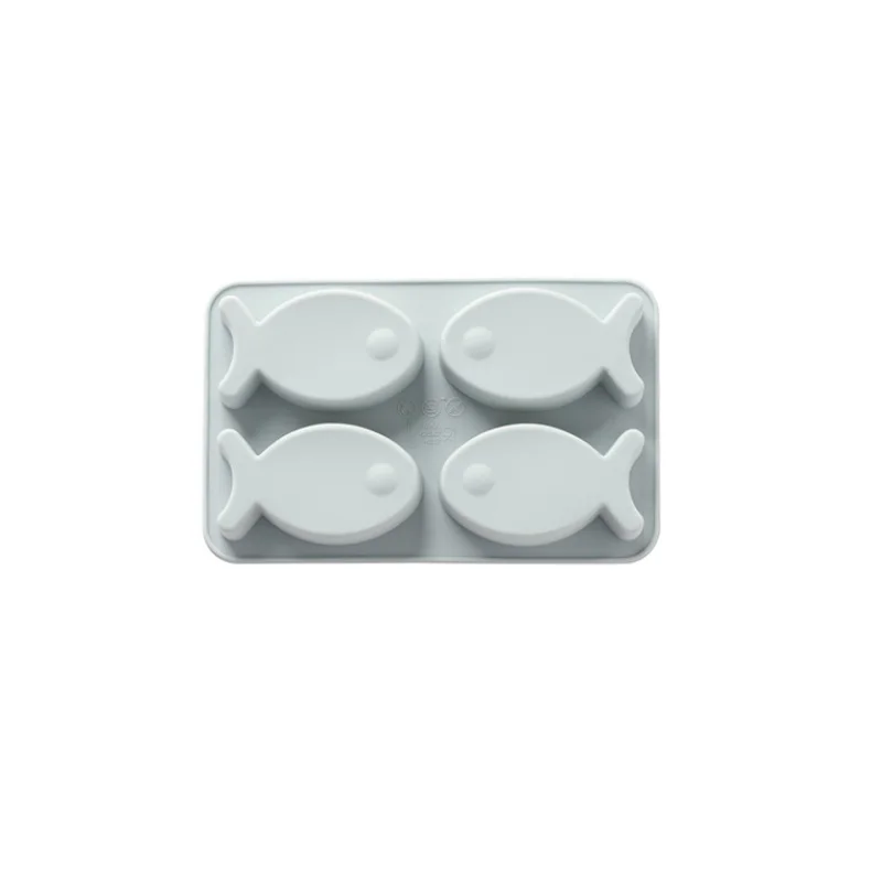 4 сетки в форме рыбы силиконовый Форма для пирога Милая рыбка помадка шоколадная