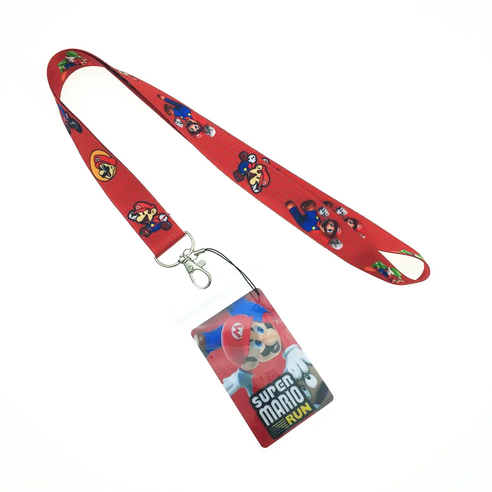 Классическая игра Марио Ремешок ID держатель для карт и карты стикер набор милый