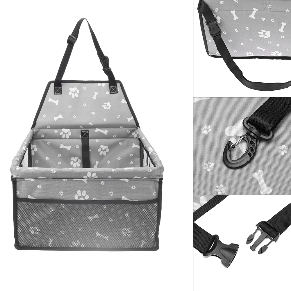 Сетчатый Чехол для переноски костей и собак защитное сиденье автомобиля с