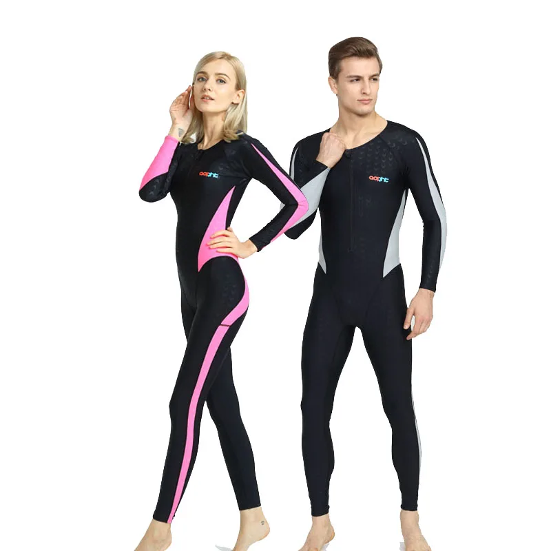 Girl's One Piece Professional Competition Racing Training Full Body Swimwear Lady Spandex Waterproof Training Surfing Swimsuit