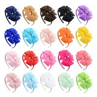 10cm 2 pcs ribbon bows decorative hair headbands double layer bow tie hair loop hairbands korean designs latest