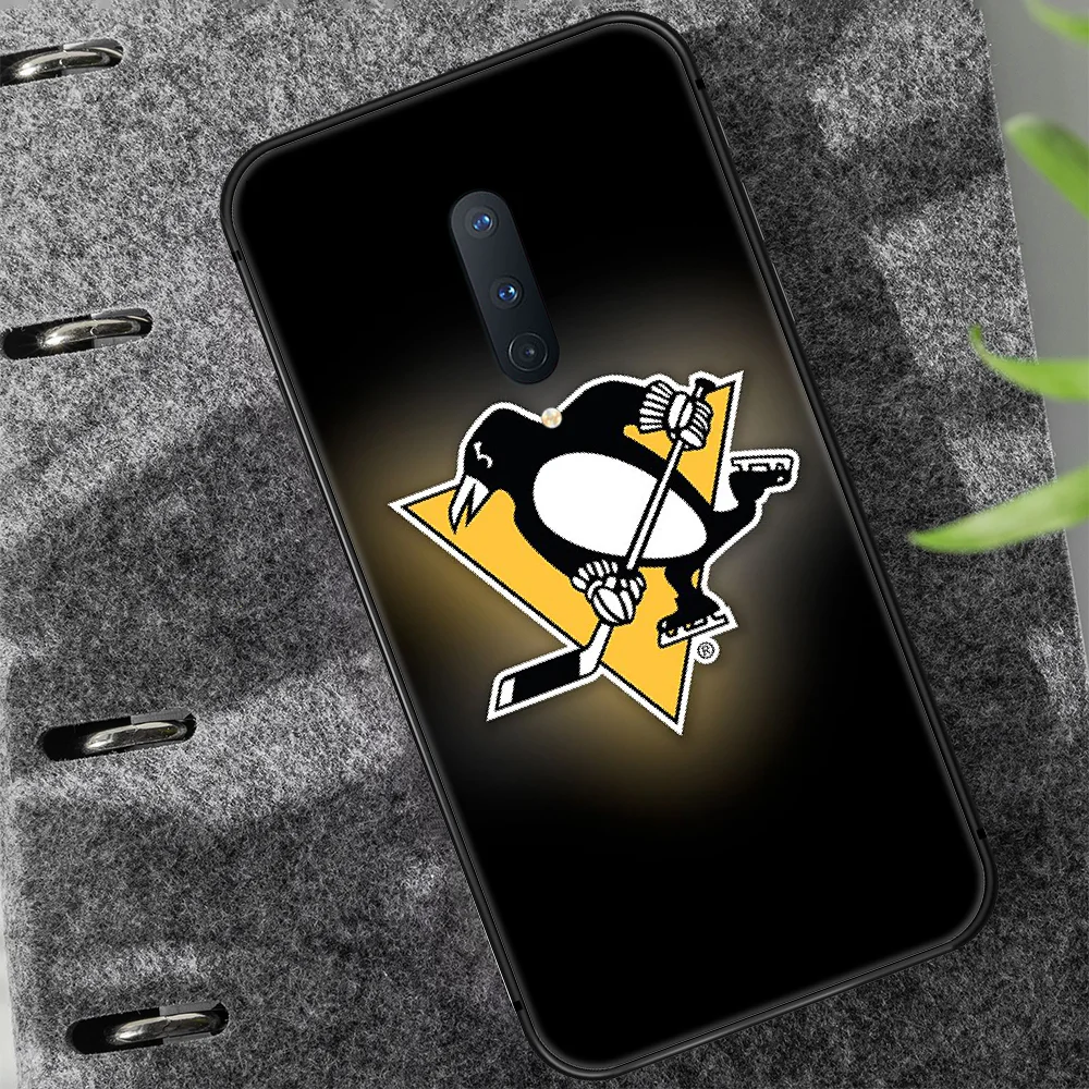

Pittsburgh Penguin Phone Case Cover Hull For 1+ Oneplus 5T 6 6T 7 7T 8 8T Pro black Hoesjes 3D Shell Silicone Cover Soft Prime