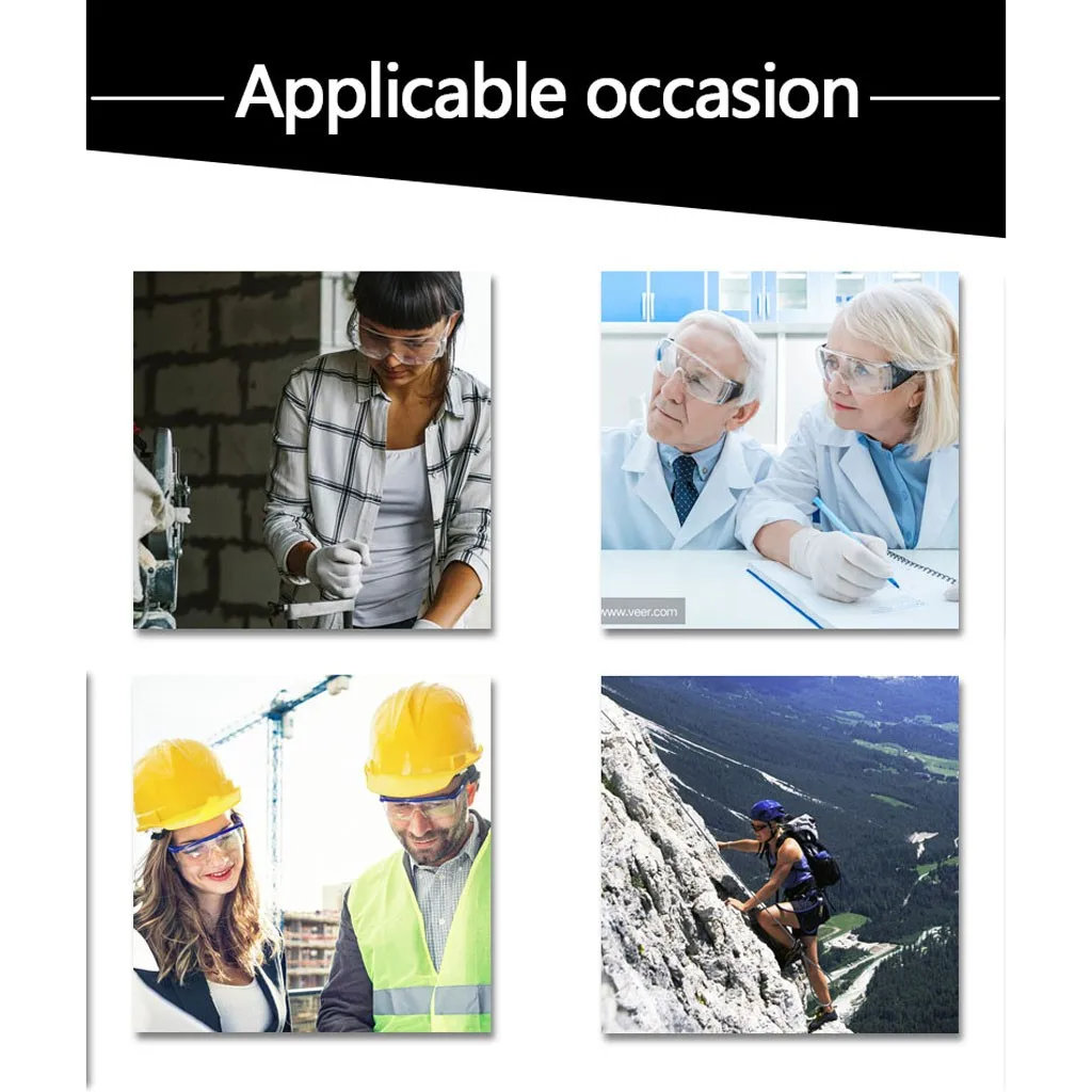 

Protective Windproof Sandproof Anti-fog Anti-spatter Goggles Safety glasses eye protection glasses transparent