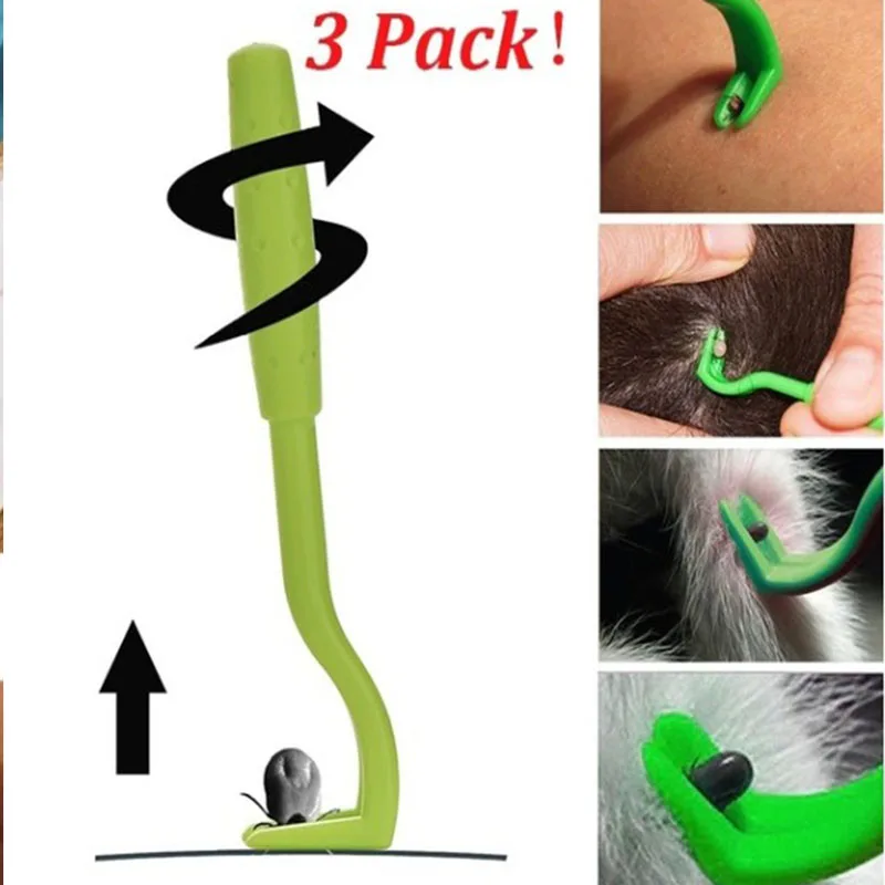 Прямая поставка 2/3 шт. удалитель питомцев блох крючок вшей пластиковая