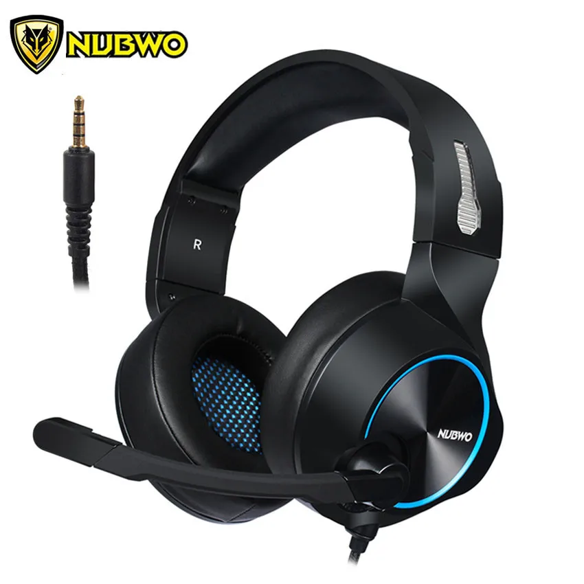 NUBWO N11 PS4/Новый Xbox One гарнитура PC Gamer Игровые наушники бас шлем С микрофоном для