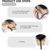 10pcs adjustable face mask lanyard handy convenient safety mask rest ear holder rope face mask extension ear rope dropship