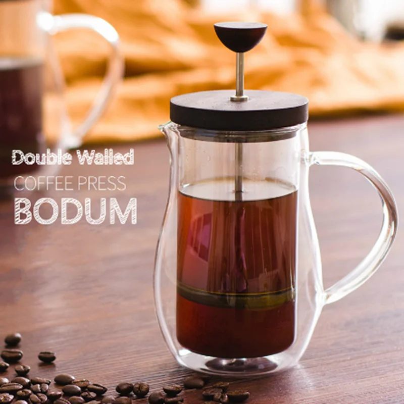 Френч-пресс для кофе термостойкий с двойным остеклением 350/600 мл | Дом и сад
