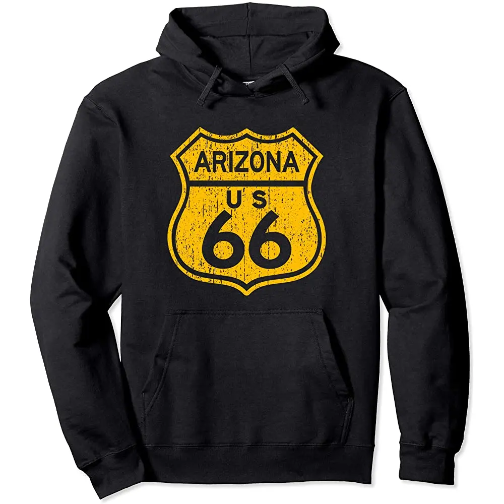 

Arizona Vintage Distressed Historic Route 66 Pullover Hoodie