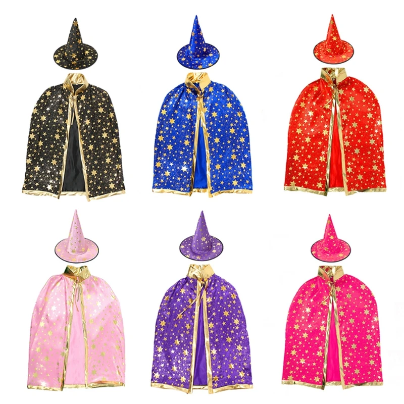 

2 Pieces Trick Toys Witch Capes for Kids/Adults Relieve Stress Supplies PolyesterToy with Fine Material