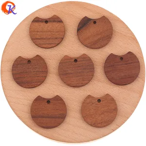 Сердечный дизайн 100 шт. 23*25 мм аксессуары для ювелирных изделийизготовление серег своими рукаминатуральное деревокруглая формаручная работафурнитура для серег