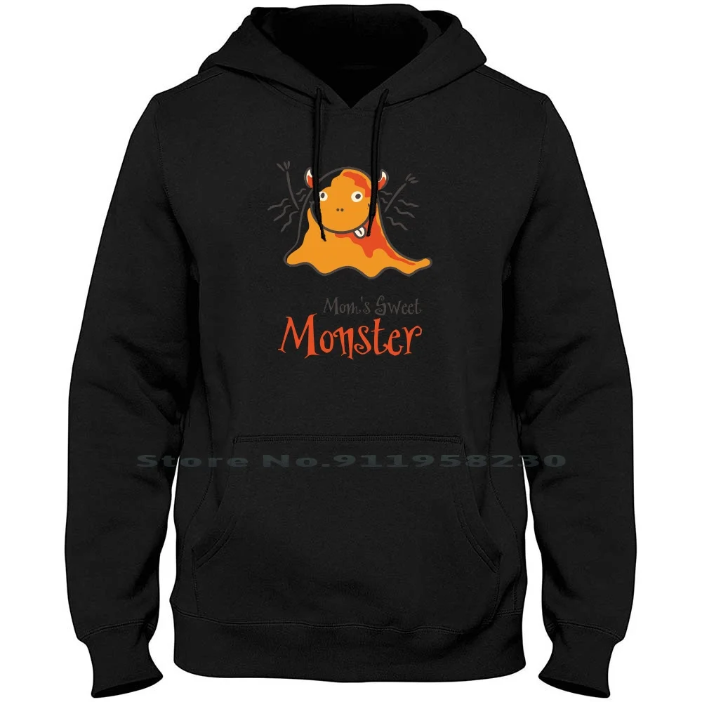 

Mom Sweet Monster Men Hoodie Sweater 6XL Big Size Cotton Birthday Animals Monster Sweet Humor Comic Love Geek Mom Fun Day We