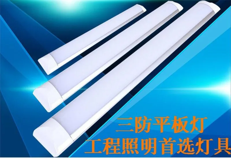 

10pcs 30W 0.9m 40W 1.2m waterproof LED Batten Tube Light Tri-proof flat bar tube light Cold White / Warm Whtie 2835SMD ,85-265V