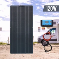120w 18v module flexible solar panel 12v kit mono cell with controller power for battery households camping rvs yacht charging
