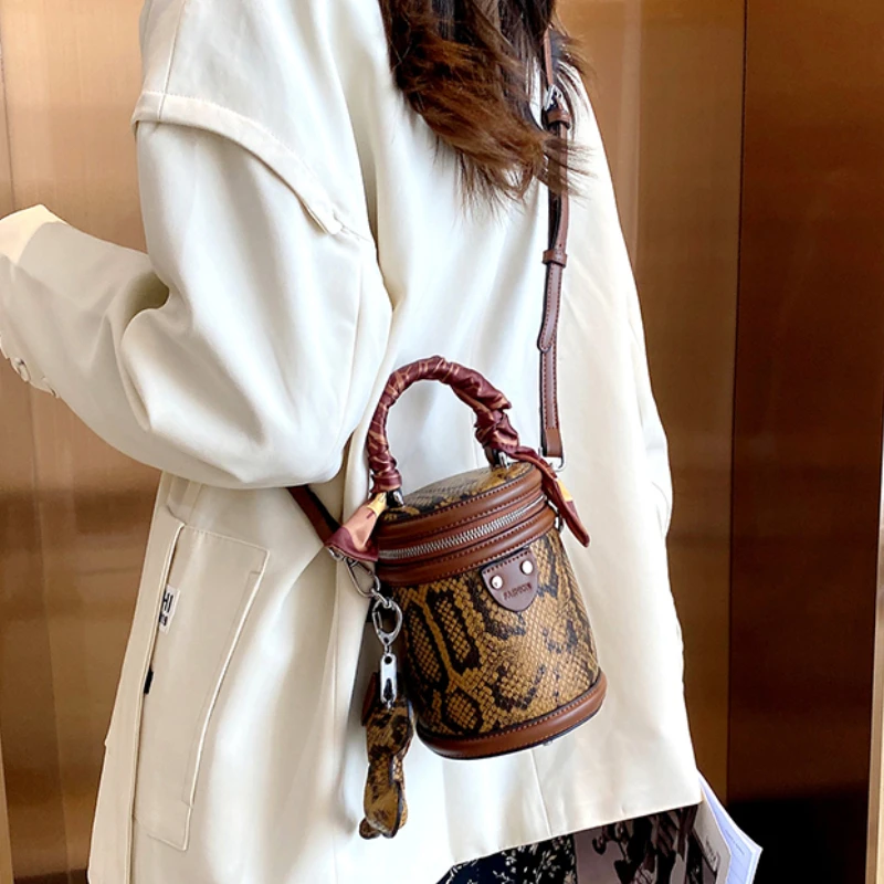 

Serpenstine Mini Bags for Women Bucket Bag Ita Shoulder Soft Leather Luxury Designer Tote Bag Small Crossbody Sac A Main