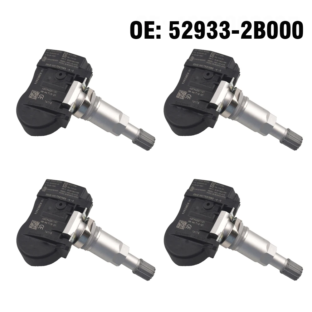 Датчик давления в шинах 4 шт. TPMS 433 МГц 529332B000 для Hyundai SantaFe Santa Fe 2009 2010 2011 2012 |