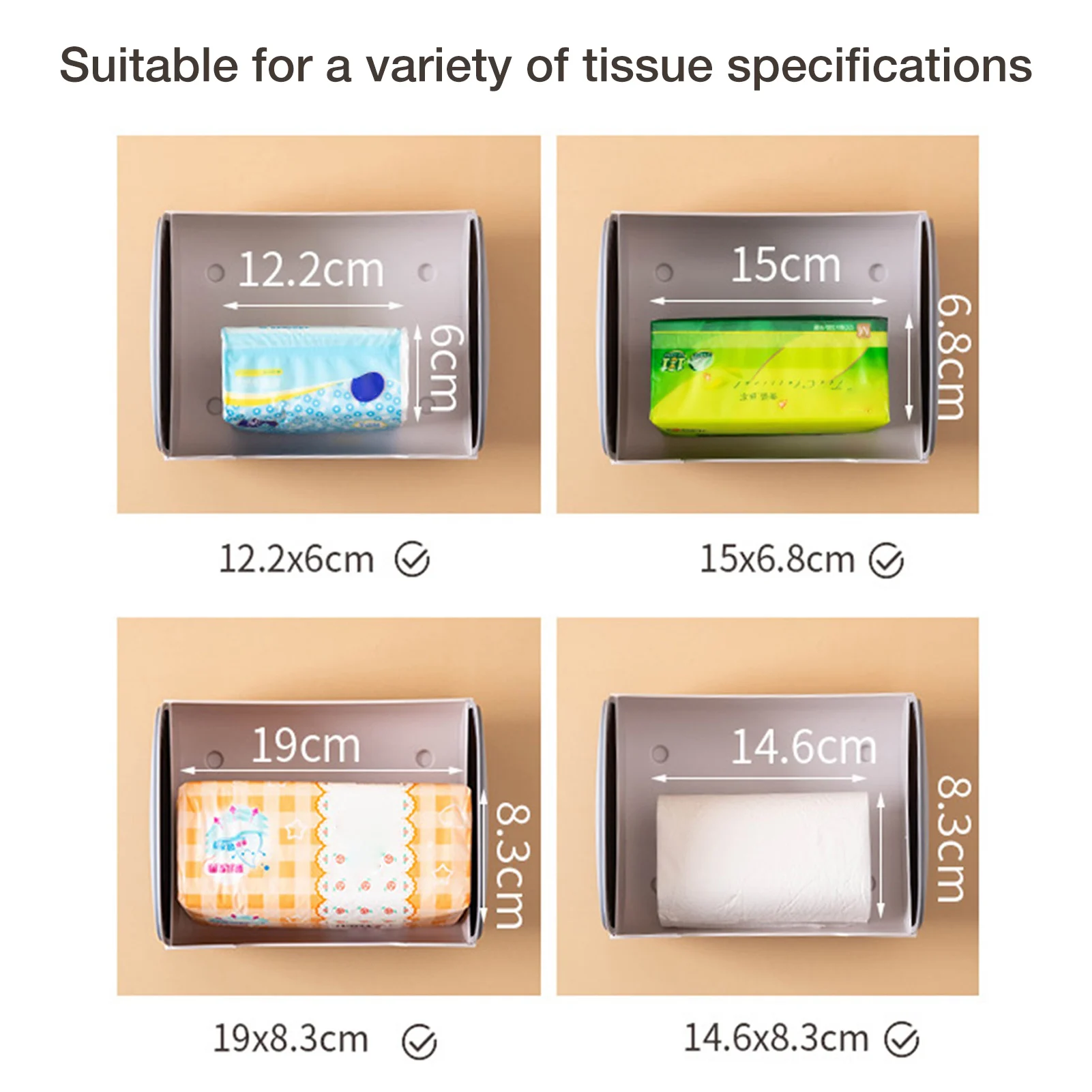 

Creative 2 In 1 TV Tissue Box Desktop Paper Holder Dispenser Storage Napkin Case Organizer with Mobile Phone Holder