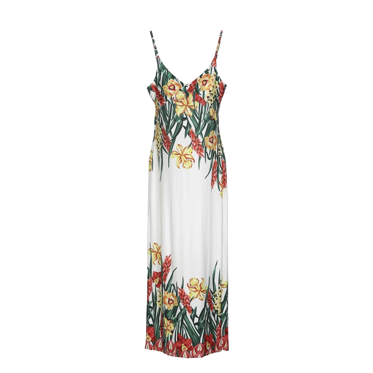 

Women Long Dress Print V Neck High Waist Evening Party Long Dress Ladies Summer Beach Sundress Femme Summer Clothes Plus Size