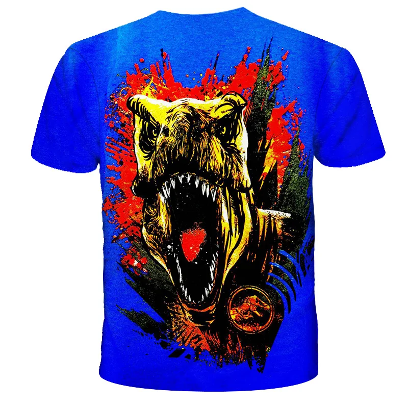 

Dinosaur sequins cute fashion children T-shirt boys and girls T-shirt top cartoon print summer top baby clothes T-shirt