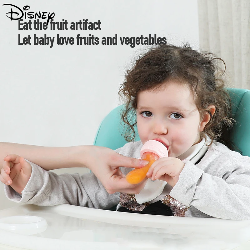 

Disney Baby silicone molars Fresh baby feeder Eating Fruit Teether Propelled Food Fruit and Vegetable Food Supplement Artifact