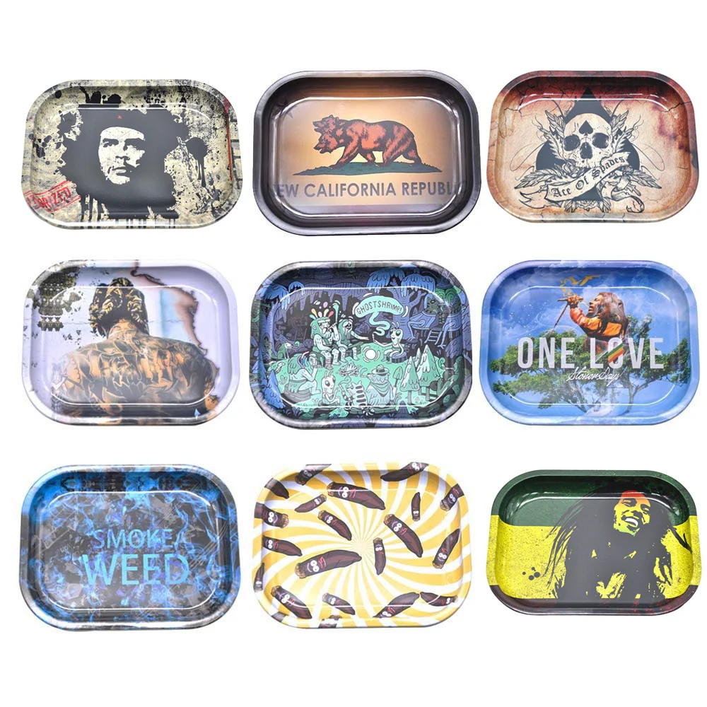 

Cigarette Tobacco Rolling Tray RAW Herb Weed Rolling Tray Rolling Papers Cigarette Smoke Herb Grinder Tool Tobacco Storage Plate