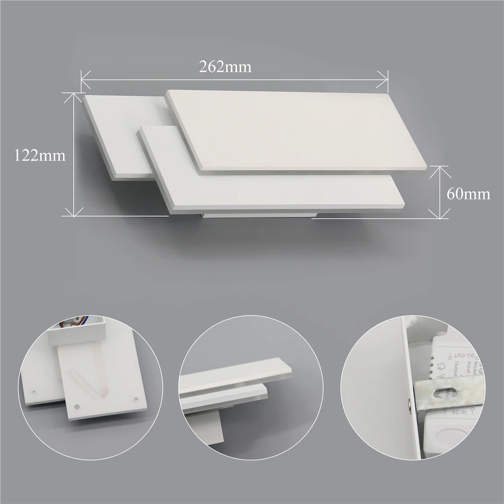 OREAB 2 шт. декоративная домашняя настенная лампа с выключателем светодиодные