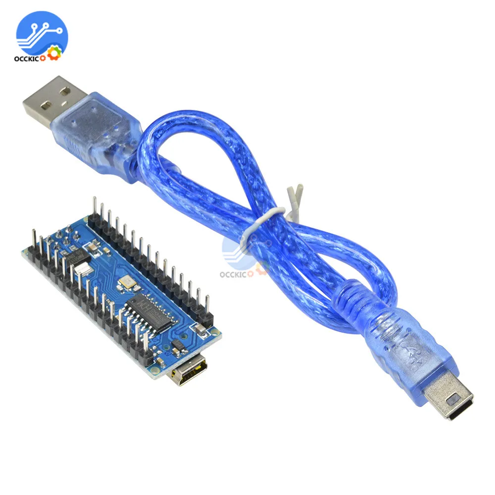 Плата микроконтроллера Nano V3.0 3 0 Mini USB ATmega328 ATmega328P CH340 5 в 16 м плата Moudle CH340G для Arduino с