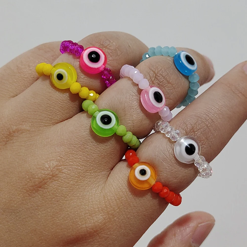 ZX модные кольца на удачу от сглаза для женщин новые ручной работы с кристаллами и