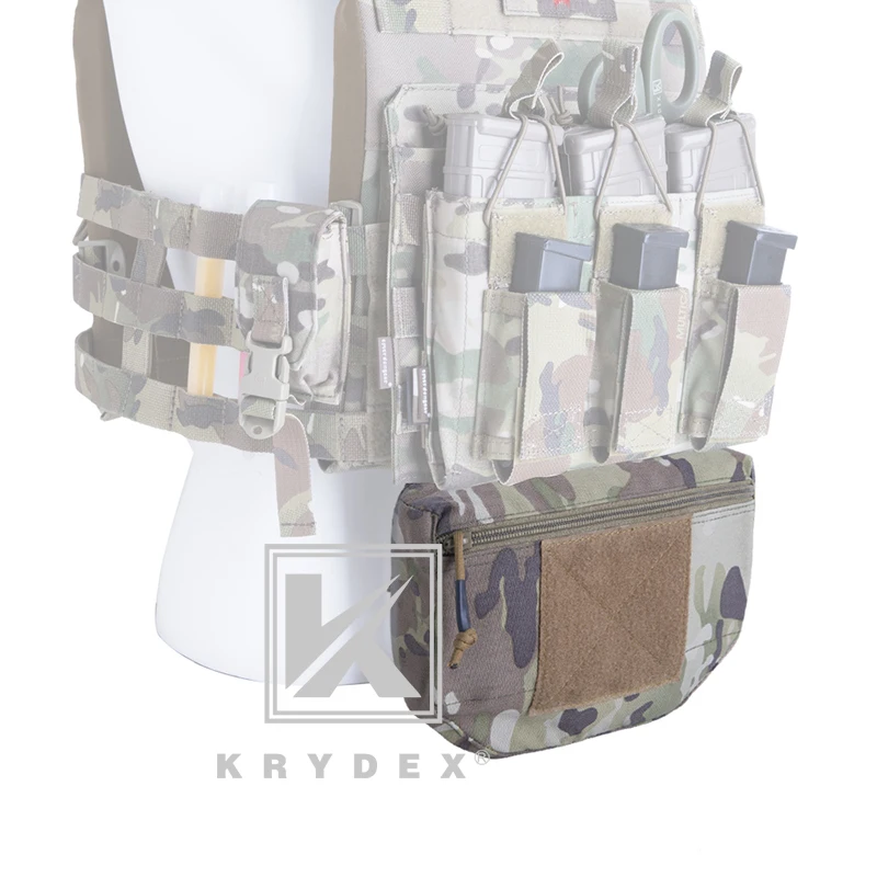 

KRYDX Tactical Dump Drop Pouch Fanny Pack For Plate Carrier JPC AVS CPC APC RRV Tactical Vest Tool Organizer Bag Front Pocket MC