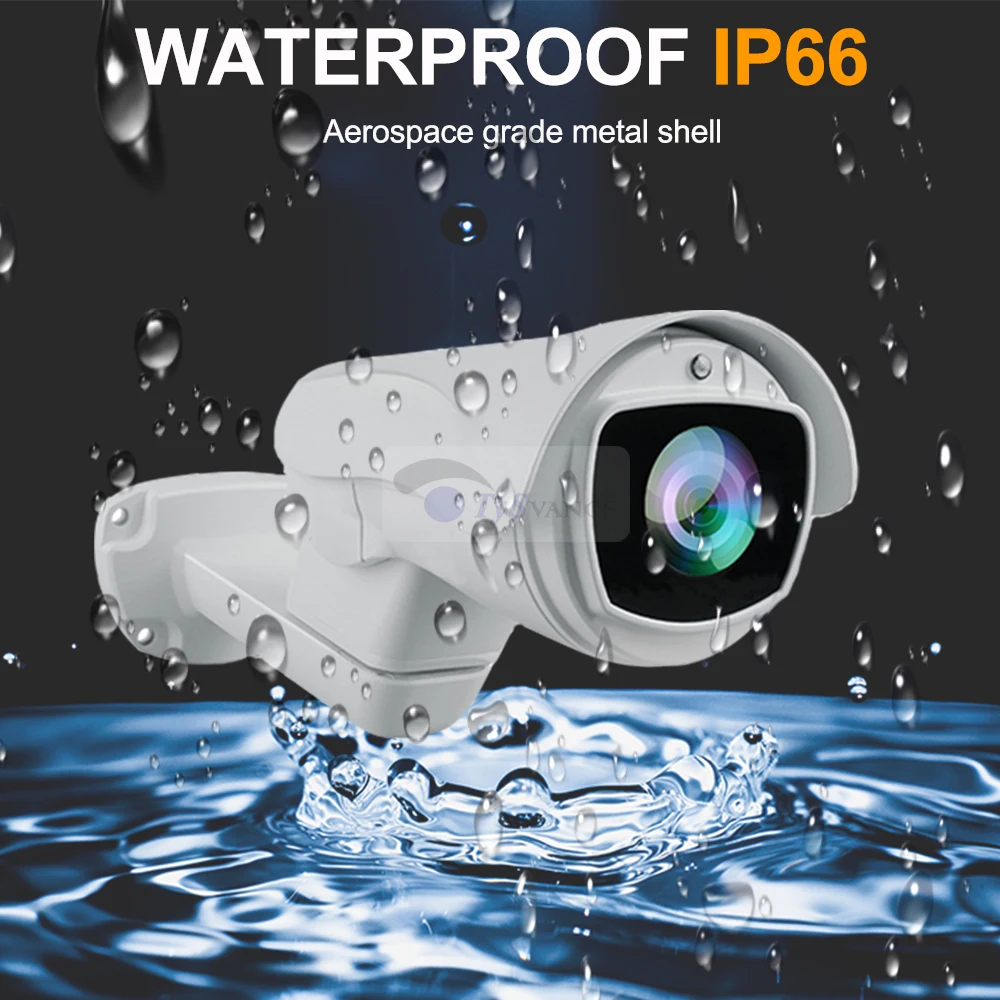 Smart 1080P HD 5MP 2.0MP POE PTZ Bullet IP камера Pan Tilt 10X 4X оптический зум ИК водонепроницаемый 2MP CCTV камера видеонаблюдения