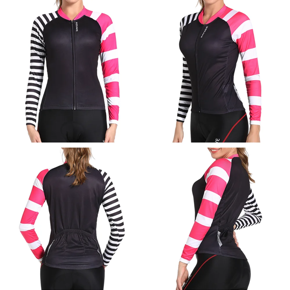 WOSAWE комплект одежды для велоспорта женские уличные спортивные рубашки с длинным