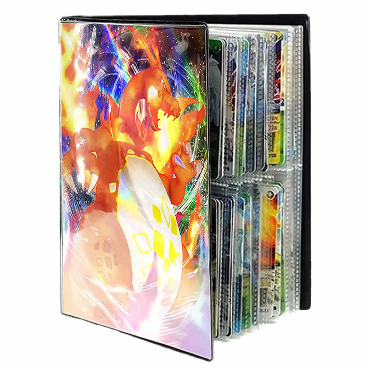 

Альбом для коллекции карт 160, блестящий Покемон, Charizard Card подставка с изображением карты, яркая папка для игровых приставок, Список загруженн...
