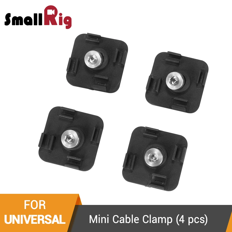 SmallRig(4 шт) Мини кабельный зажим для тетеринга кабелей различного диаметра от 2,5-5,5 мм-2435