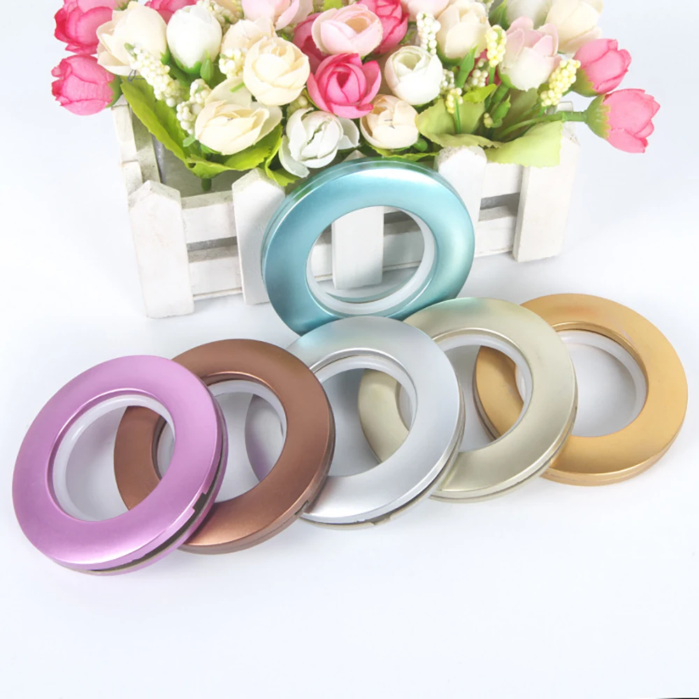 

10/20/50PCS Plastic Curtain Eyelet Ring-Silver and Gold