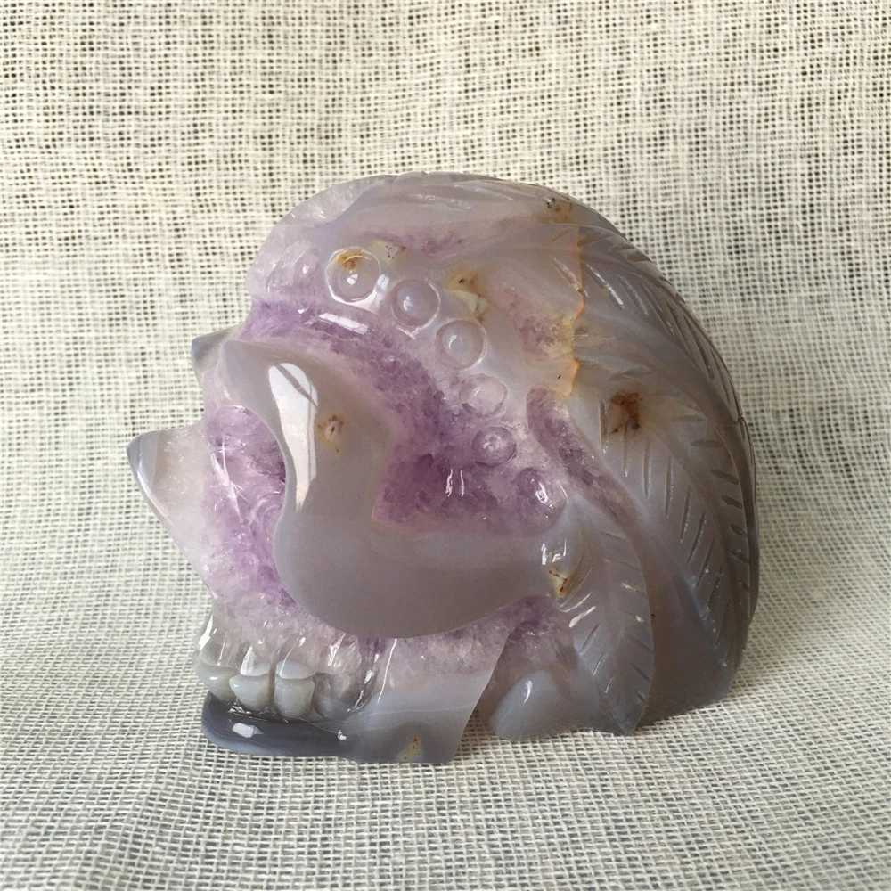 

Natural Agate geode cranium quartz crystal for sale Stones and crystals home decoration decorative crystal skulls