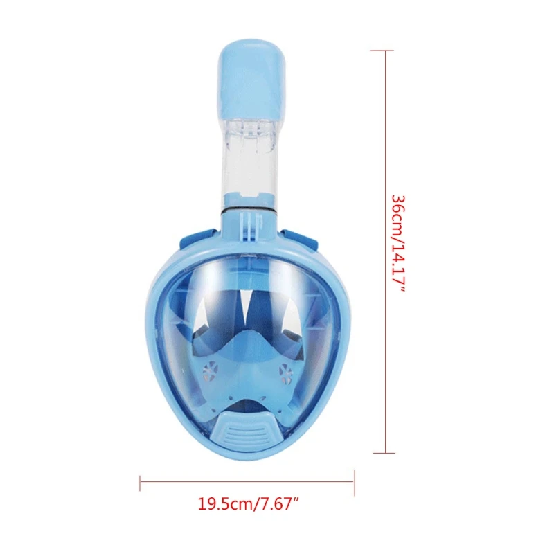 

E56D Kids Cartoon Swimming Full Face Snorkel Mask Children Snorkeling Swimming Diving Mask Boys Girls Underwater Scuba Diving