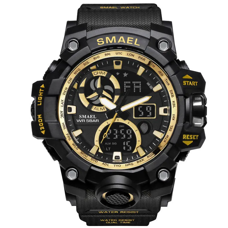 

SMAEL 1545C men's electronic Shi Ying double display alarm clock stopwatch luminous multifunctional watch