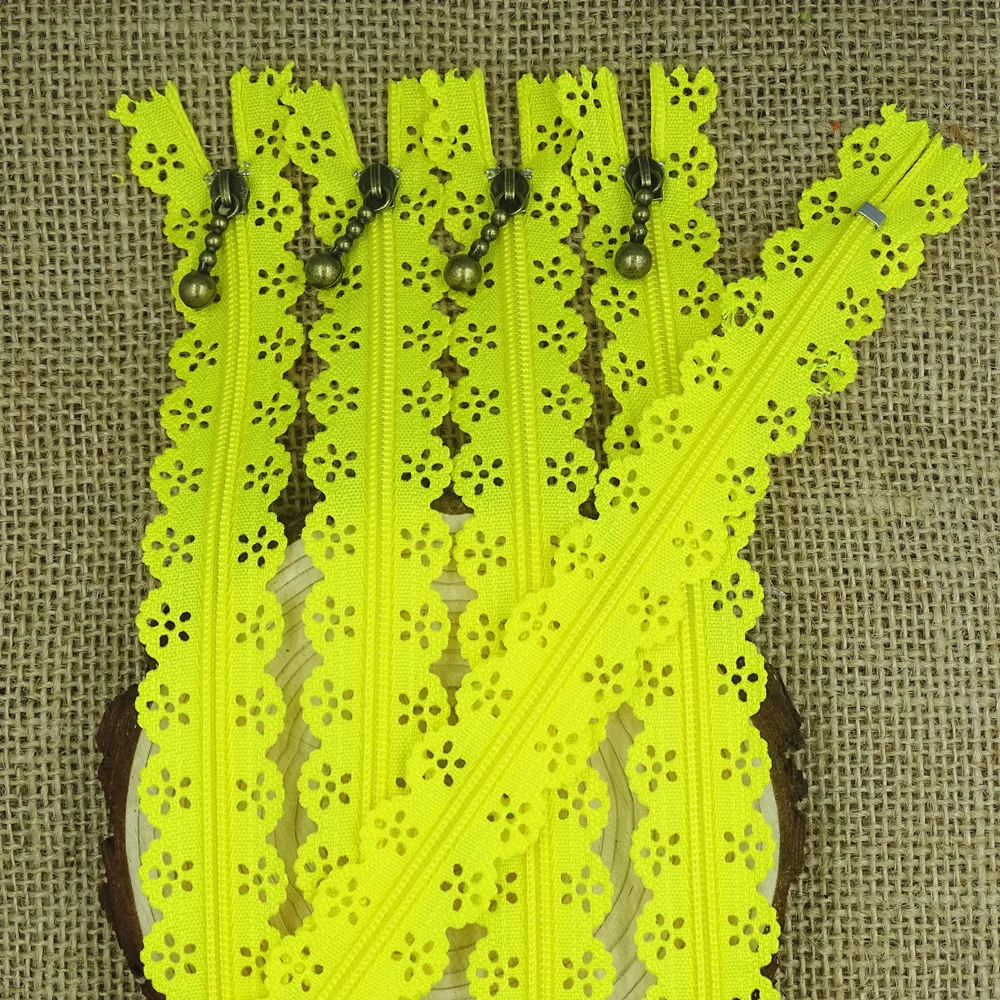 

10Pcs 20 Colors 30Cm (12 Inch) DIY 3# Nylon Lace Zipper For Sewing Tailor Clothing