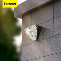 baseus led solar light outdoor solar wall lamp waterproof solar garden light pir motion sensor street light for garden balcony