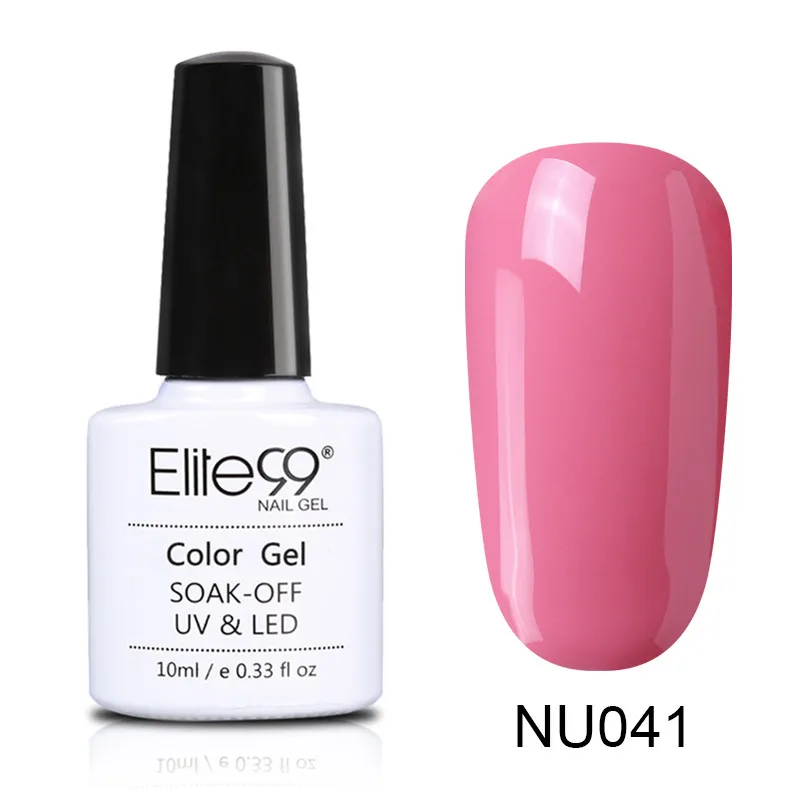 041 Elite99 10 мл Гель-лак телесного цвета Vernis Полупостоянный УФ-гель для ногтей гели для дизайна ногтей Эмаль лак для ногтей гель лак - Цвет: 041