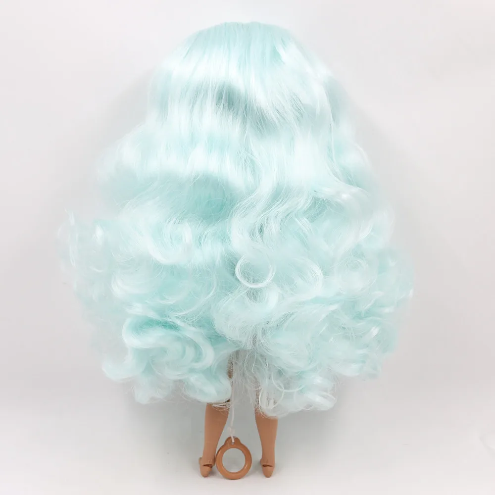 Ледяной DBS Blyth кукольные голубые волосы с темной кожи 1/6 bjd по индивидуальному