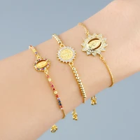 funmode charm tennis chain gold color goddess bracelets bangle accessories for women girl laivraison gratuit fb35