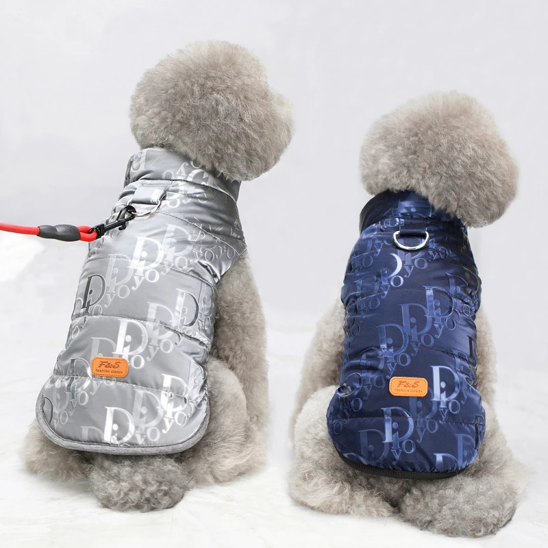 

Новинка, хлопковое пальто для собак, утепленные теплые парки, зимняя куртка для собак маленького и среднего размера, одежда для щенков холод...
