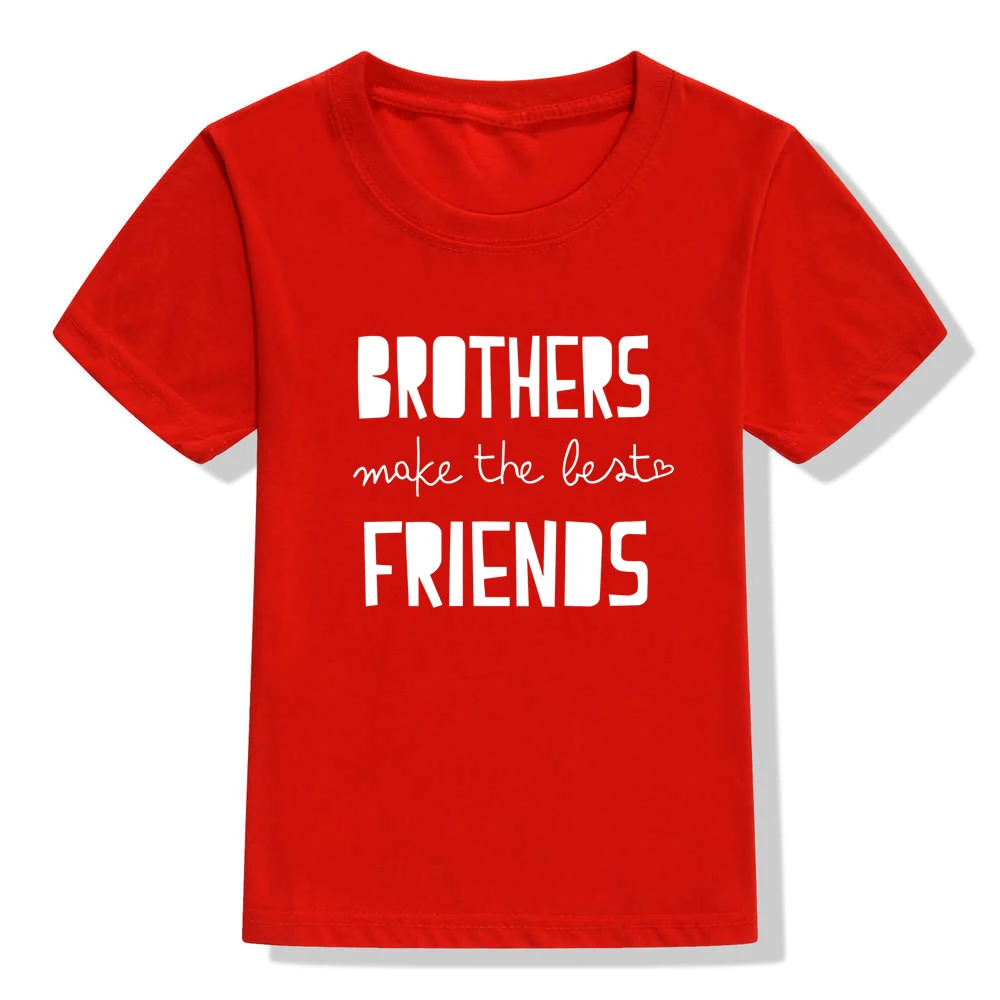 Camiseta de "Brothers Make The Best Friends" para ni&ntilde;os, ropa a juego para la familia, moderna, de verano, 1 pieza-2