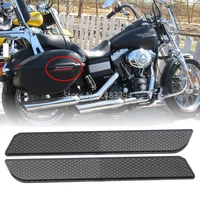 1 pair motorcycle hard saddlebag latch covers smoke reflectors for harley touring road king electra road street glide 1994 2013