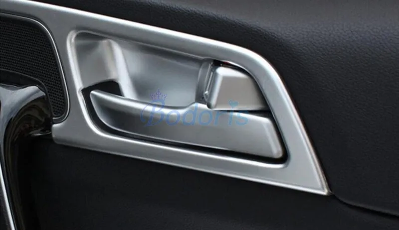 LHD дверная ручка Чаша вставка рамка отделка панель хромированная Автомобильная