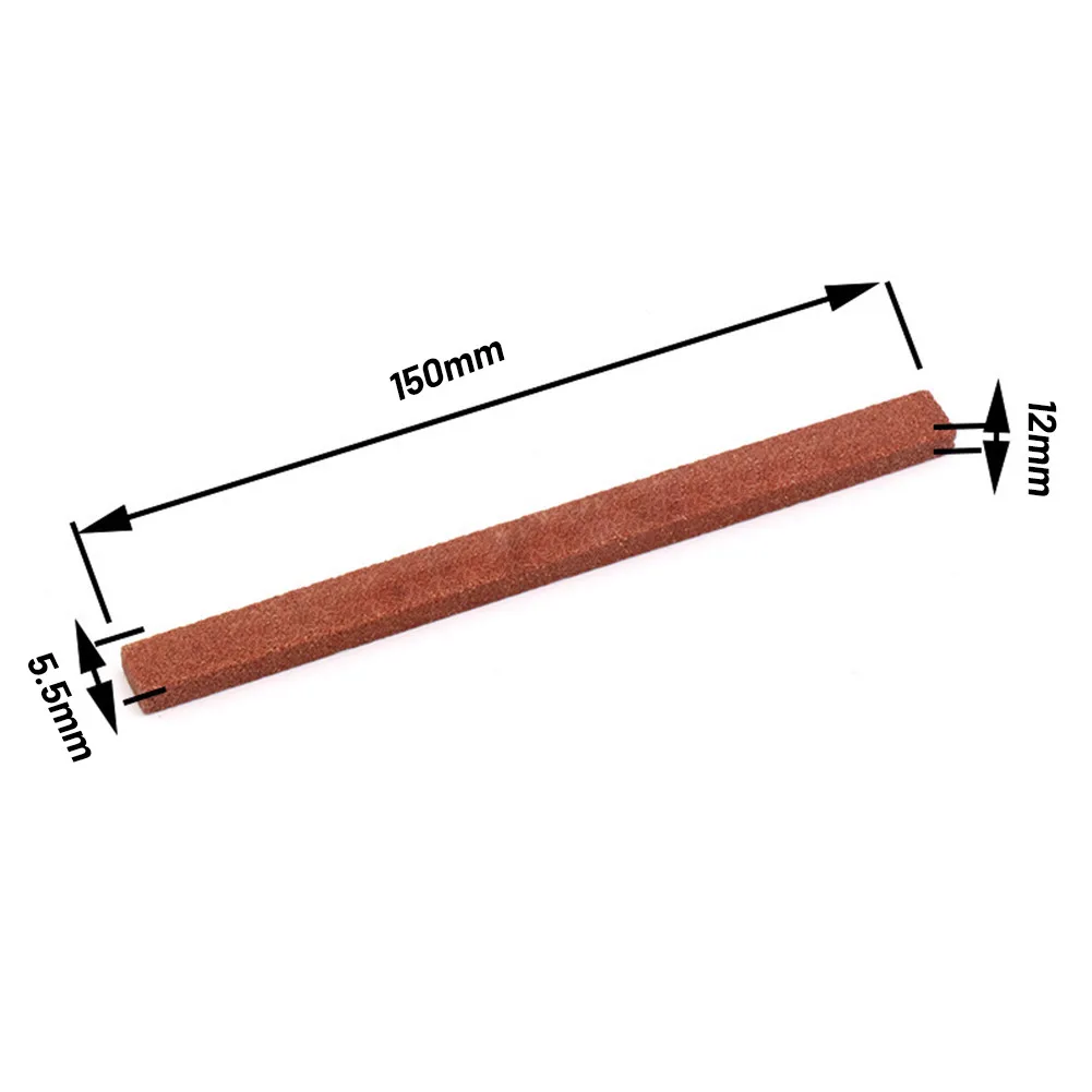 

5pcs Sharpening Grindstone Polishing Stone Grit 180/220/240/320/400# Red Chrome Corundum Stone Polished And Polished Hand Tools